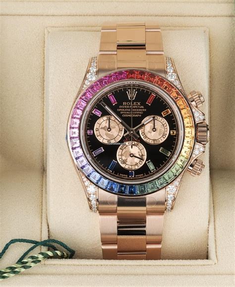 rolex daytona rainbow silver|rolex rainbow daytona review.